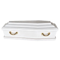 Ataúd de Madera Ecológico de Estilo Europeo, Personalizable, Productos Funerarios de Fábrica en Shandong, Exportación Directa de China