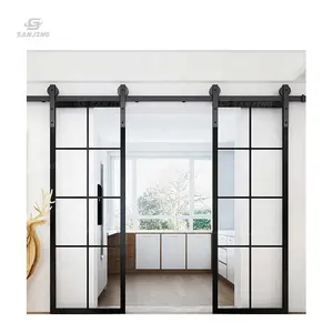 Sanjing-puerta corredera de aluminio oculta, alta calidad