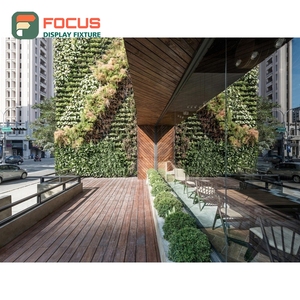 Boutique Coffee Merchandise Display Rack Wood Grain Finish Brand Logo Header Cafe <b>Shelf</b> Display Rack - Product Image 5