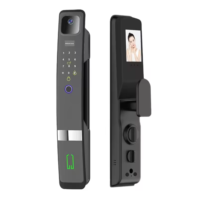 Automatic Smart Fingerprint Lock with Key Swipe Cards Electronic Door Locks Tuya APP Remote Unlock Biometric Security Gate Lock