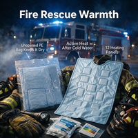 Couverture thermique d'urgence en Mylar, jetable, auto-chauffante, pour la survie en extérieur et la chaleur en milieu sauvage