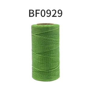 Hilo encerado 1Mm 210D/16 Polyester Bện Sáp Chủ Đề Da Bọc May Sáp Giá Rẻ Sáp Chủ Đề Cho Giày Tay May