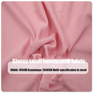 Panal pequeño brillante 150g Tela ligera de ajuste en seco 100% Poliéster Deportes Tela de malla transpirable de secado rápido para niñas - Product Image 2