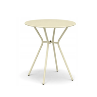 Table à manger ronde en métal moderne et portable de 60 cm, vente en gros d'usine, pas cher, pour la maison, l'hôtel, le salon, le balcon, le café