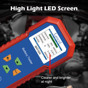 Batterijtester voor 40-3000CCA, met hoogintensieve <span class=keywords><strong>LED</strong></span>-scherm, loodzuurbatterij-analyzer, 12V/24V diagnosetool, 1 jaar garantie - Product Image 5