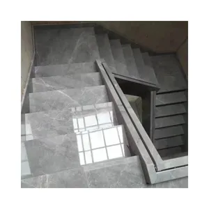 Piastrelle per scale in pietra naturale SHIHUI piastrelle in marmo grigio Emperador lastre per pavimenti per controsoffitto e pavimento della cucina