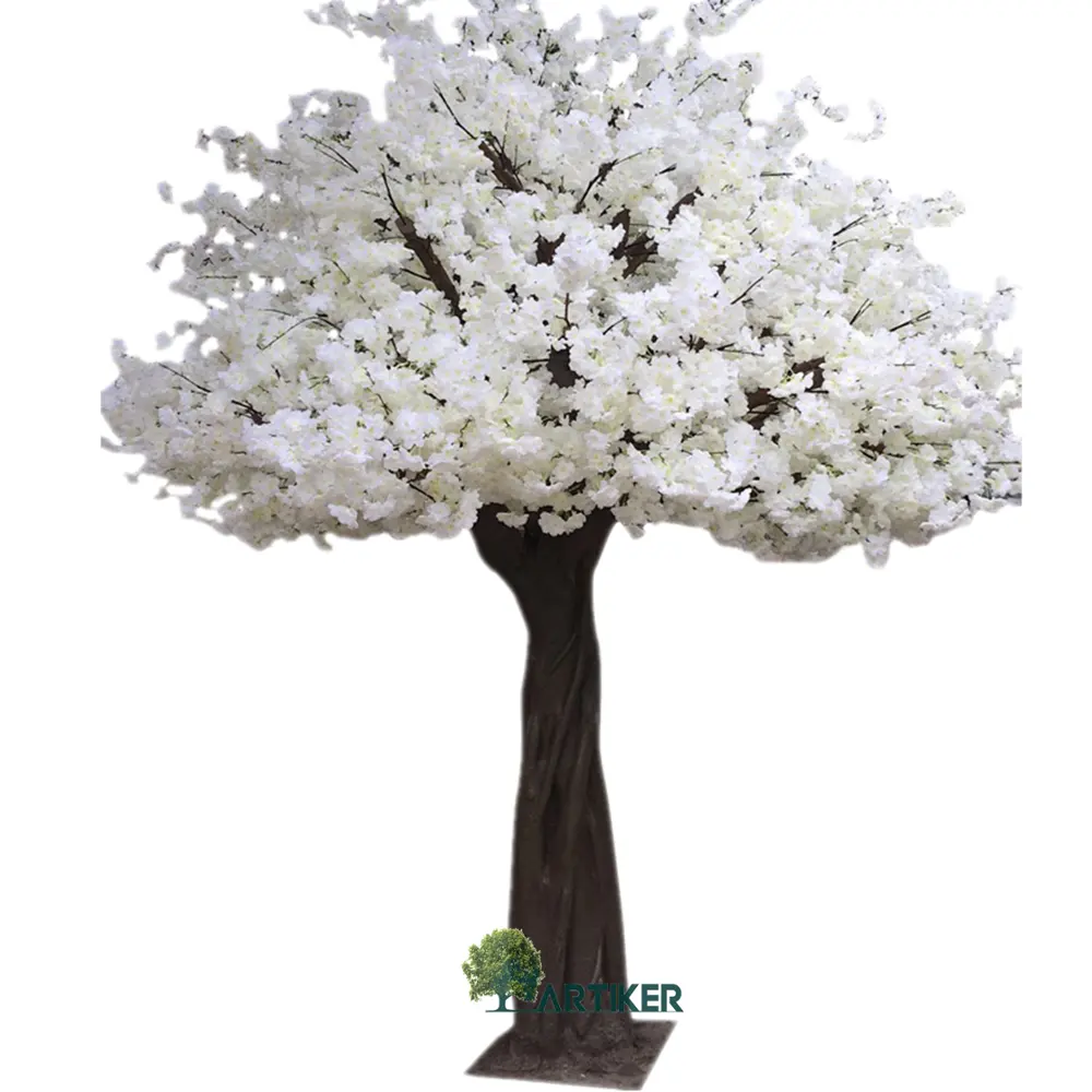 Árvore de flor de cerejeira artificial, grande luz para venda, 10 pés, sakura, seda, 3m, pequeno, japonês, decoração de casamento