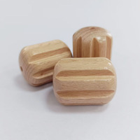Nouvelles perles rainurées en bois de hêtre 29 mm, faites à la main, en forme de lanterne, accessoires pour la fabrication de bijoux pour bébés, style 2025