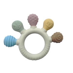 Juguetes de Silicona para Bebés de 0 a 24 Meses, Mordedores para Aliviar la Dentición, Juguetes Masticables de Silicona de Grado Alimenticio, Estilo de Dibujos Animados, Juguetes Unisex para Bebés - Product Image 2