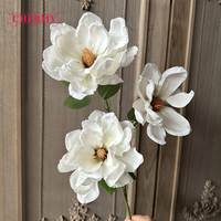 CM-TH1320 Haute Qualité Fleur Soie Nouveau Rétro 3 Têtes Magnolia Fleurs pour Mariage Décor À La Maison