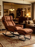 Canapé inclinable moderne en cuir anti-griffures pour chat, fauteuil de relaxation pliable à dossier haut, design en forme de nuage, mobilier d'hôtel
