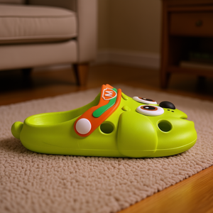 Ciabatte con stampa di animali dei cartoni animati per bambini, estive, antiscivolo, tomaia in plastica, intersuola in EVA, spessore suola 15 mm, punta tonda, taglie 24-35 - Product Image 2