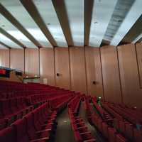 Panneau mural 3D Panneau acoustique perforé ignifuge Panneau acoustique écologique en bois pour l'école