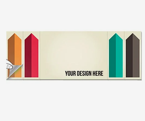 Set Personalizzato di Segnapagina Adesivi e Blocchetti Adesivi 50 Fogli 8x3 Pollici Omaggio Promozionale Cancelleria per Ufficio - Product Image 3