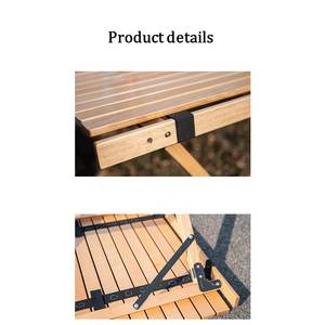 Mesa plegable de madera ecológica para acampar - Product Image 6