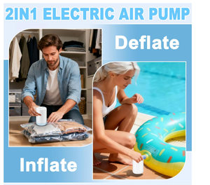 Bomba Inflable Multifuncional Inalámbrica para Exteriores, Bolsa de Almacenamiento al Vacío de Plástico para Camping, Anillo de Natación, Colchón de Aire, Éxito de Ventas Global - Product Image 4