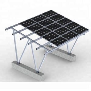 Yuens OEM Installation facile Système de rayonnage <span class=keywords><strong>solaire</strong></span> pour abri de voiture Cadre de panneau PV en <span class=keywords><strong>aluminium</strong></span> Supports de montage pour parking Ports de voiture personnalisables - Product Image 2