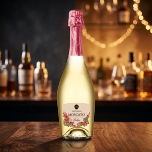 Velenosi Italian White Muscat Sparkling Wine Charmat Method Sulphites Perfect Pairing for Desserts and Fruit 6 Bottles Per <b>Box</b> - Product Image 3