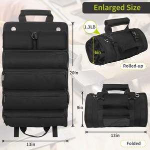 Sac de rangement enroulable pour voiture en tissu Oxford, organisateur d'outils portable pour électricien et charpentier, nouveau style transfrontalier - Product Image 1