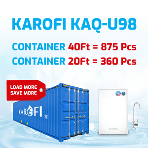 ระบบกรองน้ำดื่มออสโมซิสแบบย้อนกลับ Karofi KAQ-U98 10 ขั้นตอน สำหรับวางบนเคาน์เตอร์  50 GPD พร้อมเมมเบรน RO เปลี่ยนง่าย - Product Image 2