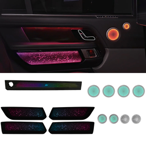 Éclairage d'ambiance RGBIC pour voiture, directement de l'usine, pour Land Rover Range Rover Vogue type Extended 2018-2022, décoration intérieure, bande LED - Product Image 1