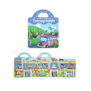 Nuevo Montessori preescolar madera ocupado libro impresión colorear pegatina conjunto libros silenciosos rompecabezas educativo para niños juguetes regalo para - Product Image 5