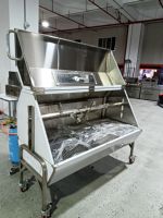 Barbecue à charbon de bois électrique portable en acier inoxydable pour l'extérieur, rôtissoire au butane pour broche d'agneau, porc entier, charge maximale de 60kg