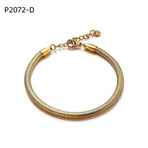 เอมี่ เอมี่สร้อยข้อมือแฟชั่น P2072 สแตนเลสสตีลชุบเงิน สร้อยข้อมือแบบโซ่ ของขวัญเครื่องประดับคลาสสิกสำหรับผู้หญิง - Product Image 2