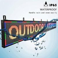 Cartelera de desplazamiento de pantalla LED a todo color con control WiFi para publicidad exterior para centros comerciales con función SDK de texto