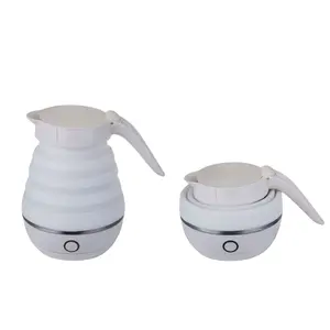 Electric Travelling Silicone portable pop-up Kettle Silicone travel foldable kettle