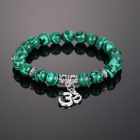 Bracelets en alliage turquoise blanc à perles – Plusieurs styles tendance unisexe, motifs œil de tigre et guépard, fournis directement