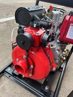 Pompe à eau diesel 2-3 pouces, moteur 178F/186F, haute pression, auto-amorçante, corps en aluminium pour l'irrigation et la lutte contre les incendies.