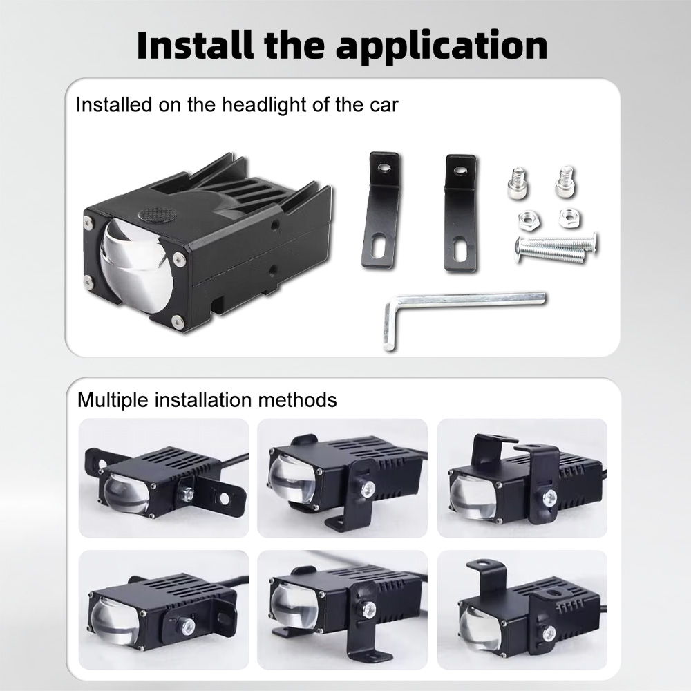 foglights led grille mount