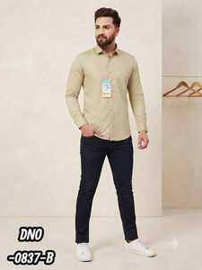 <b>Men's</b> LAFAR 30x30 Plain <b>Party</b> Wear <b>Shirts</b> in Pastel and Neutral Solid Colors Full Sleeve Button Down Formal Fashion - Product Image 3