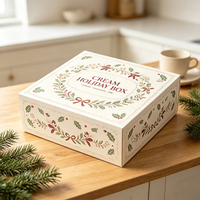 Caja de Regalo Rígida con Diseño Floral Vintage para Fiestas, Personalizable para Té, Vino, Bebidas, Dulces, Comestibles, Embalaje OEM ODM, Caja de Cartón Impresa
