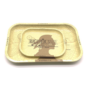 Bandeja Rodante de Lujo con Baño de Oro, Bandeja de Servicio Metálica de Alta Gama para Exhibiciones en Boutiques - Product Image 2