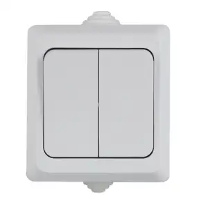 duplex switch wall mounted 10A 250V IP44 waterproof wall switch