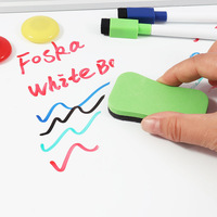 Foska plastique noir bleu vert rouge couleur tableau blanc marqueur stylo écriture ensemble avec Mini gomme aimant