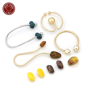 Connecteur de bikini, quincaillerie de maillot de bain, boucle de forme irrégulière, décoration en métal personnalisée en forme de coquillage pour robe femme, perles, anneau, boucle - Product Image 1