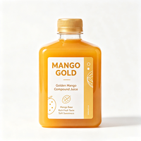Étiquettes pour bouteilles de jus de mangue, fournies par l'usine Haoxuan, autocollants imprimés imperméables pour la décoration de bouteilles de jus premium