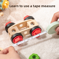 Juguete Educativo de Madera para Niños, Mesa de Herramientas Unisex, Simulación de Reparación, Desmontaje de Tuercas, Divertido y Práctico, para Niños de 2 a 4 Años, Colorido