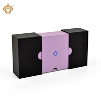 Boîte d'emballage cadeau en papier carton rigide à double porte ouverte EVA Conception spéciale unique pour lotion parfum soins de la peau en relief