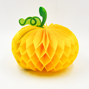 Bolas de Panal de Abeja Coloridas con Forma de Calabaza, Adorno Creativo para el Día de Acción de Gracias, Decoración Colgante para Fiestas de Halloween - Product Image 5