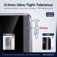 Sonnette vidéo sans fil intelligente 720P, détection de mouvement PIR, communication bidirectionnelle, vision nocturne, alimentation par batterie, application Tuya, étanche