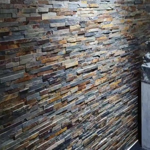 Nhà Máy Bán Hàng Trực Tiếp Cao Cấp Tự Nhiên Slate Văn Hóa Đá Cho Lò Sưởi Tường Đá Trang Trí Tấm Tường - Product Image 1