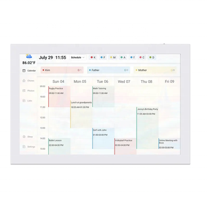 Cadre photo numérique mural Wi-Fi très abordable avec écran tactile 10,1 pouces, calendrier mini - Product Image 1