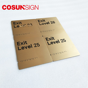 Decorativi porta nome <span class=keywords><strong>e</strong></span> numero di targa di disegno con perline Braille Segno - Product Image 5