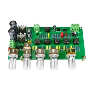 Placa de filtro amplificador subwoofer, placa de filtro tl072 com baixa passagem awcs equalização dinâmica 5.1 sub, amplificador com saída única