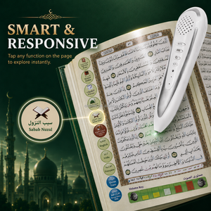 Corán <span class=keywords><strong>Sagrado</strong></span> Tajwiid Personalizado M9 con Impresión en Color Dorado, Traducción al Inglés, Lápiz de Lectura Electrónico, <span class=keywords><strong>Libro</strong></span> Electrónico del Corán en Ruso - Product Image 3