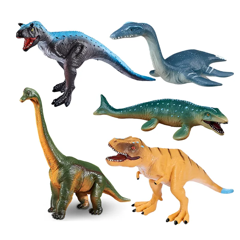 Crianças glacier cenário educacional figuras personalizadas, dinossauro, brinquedos, jogar, conjunto, parque